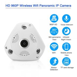 360° Panoramic  IP Camera 1.3M HD Lens Wide Angle Night Vision White