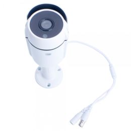 HD 720P Round Shape Rain Cover One-piece Holder Waterproof 36 LED Lights Outdoor and Indoor IR Camera White