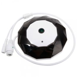 HD 960P 1.3MP Full Panorama Wireless 360-Degree Visual Angle CAM Wave Style VR Camera US Plug White & Black
