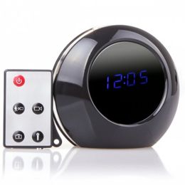 Mini Hidden Alarm Clock Camera Camcorder DVR Video Recorder with Remote Control Black