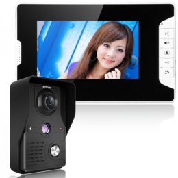 Wired 7" LCD Video Door Phone Doorbell Home Intercom System IR Camera