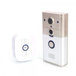 ZJ008 100W Wireless WiFi Visible Visual Doorbell Golden